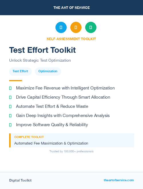 Test Effort Toolkit