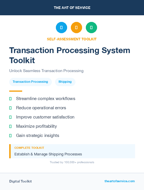 Transaction Processing System Toolkit