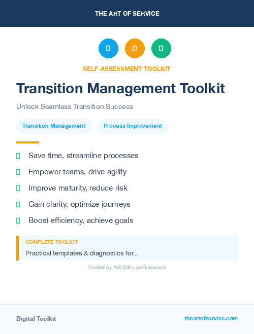 Transition Management Toolkit