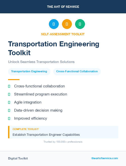 Transportation Engineering Toolkit