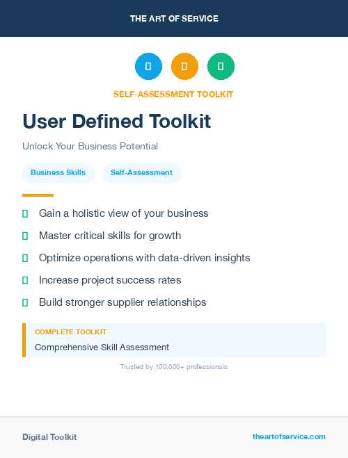 User Defined Toolkit