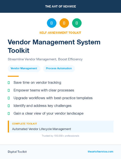 Vendor Management System Toolkit