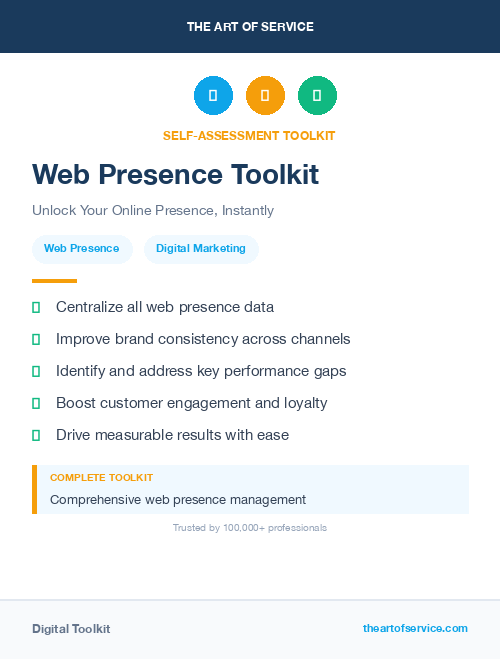 Web Presence Toolkit