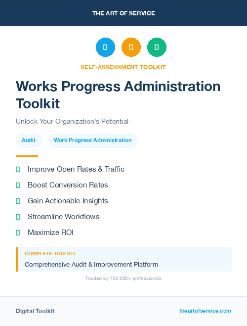 Works Progress Administration Toolkit
