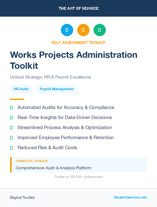 Works Projects Administration Toolkit