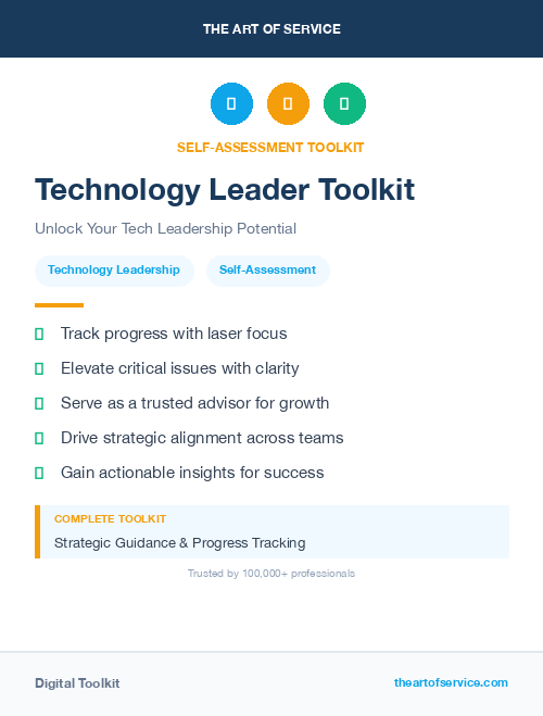 Technology Leader Toolkit