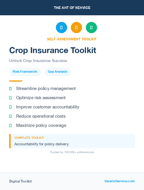 Crop Insurance Toolkit