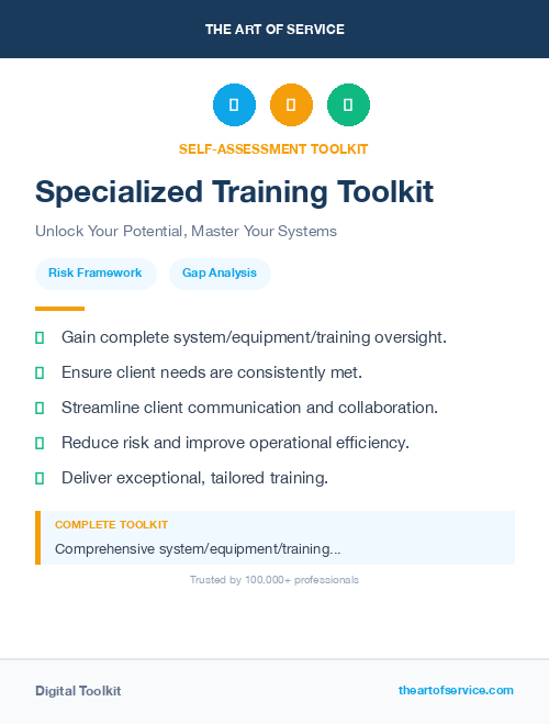 Specialized Training Toolkit