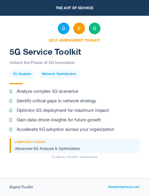5G Service Toolkit