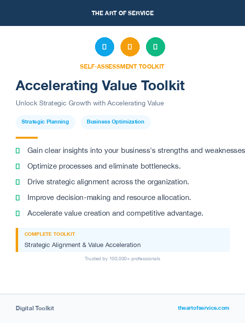 Accelerating Value Toolkit