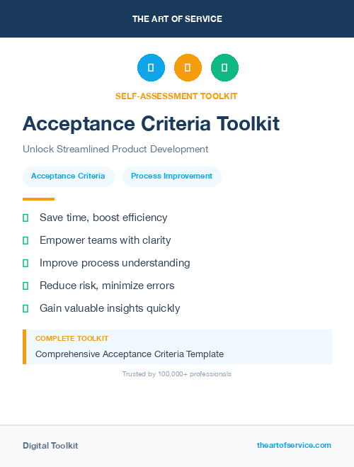 Acceptance Criteria Toolkit