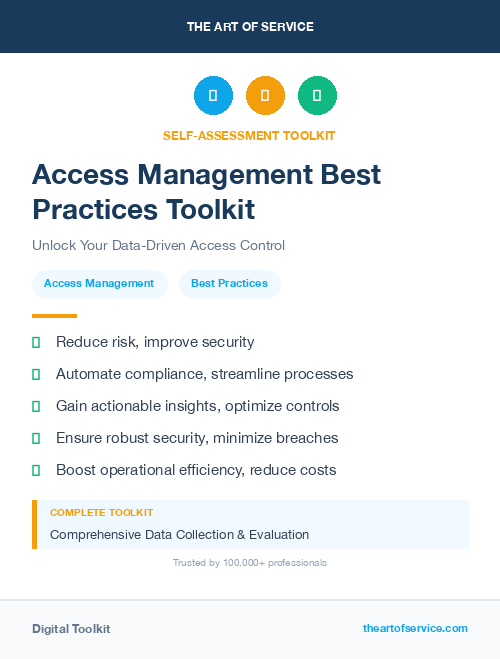 Access Management Best Practices Toolkit