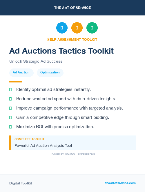 Ad Auctions Tactics Toolkit