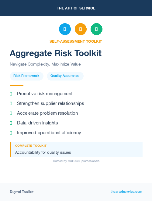 Aggregate Risk Toolkit
