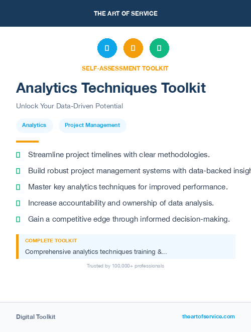 Analytics Techniques Toolkit
