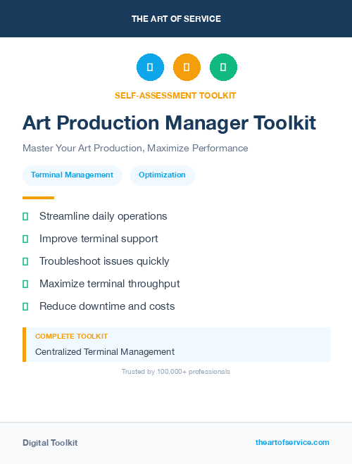 Art Production Manager Toolkit