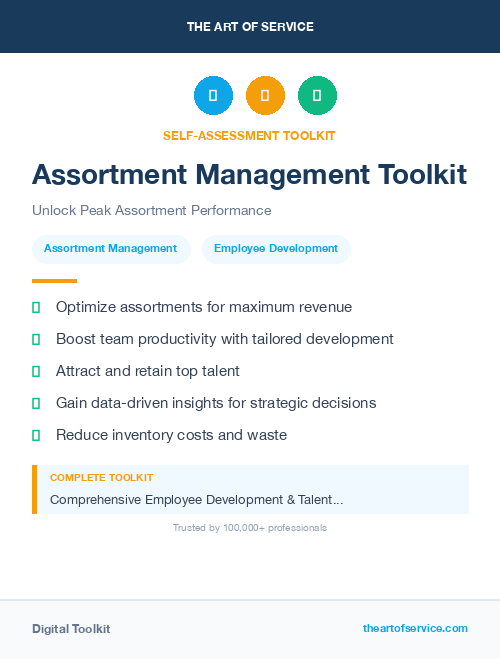 Assortment Management Toolkit