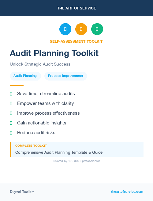 Audit Planning Toolkit