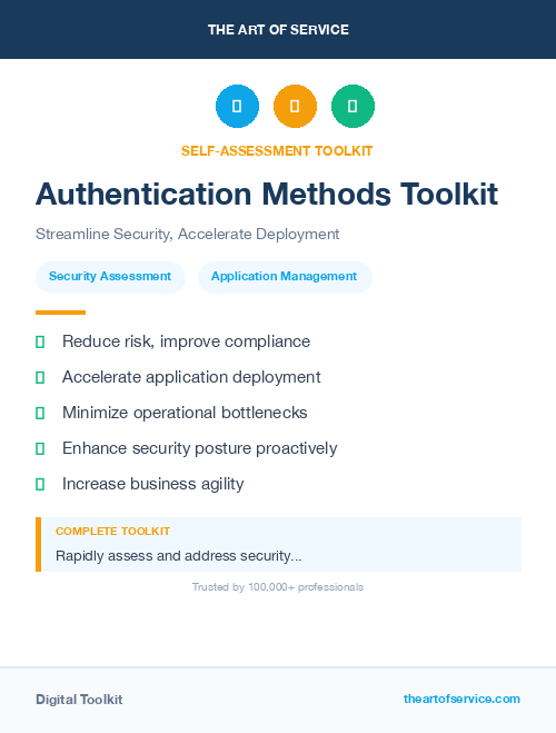 Authentication Methods Toolkit