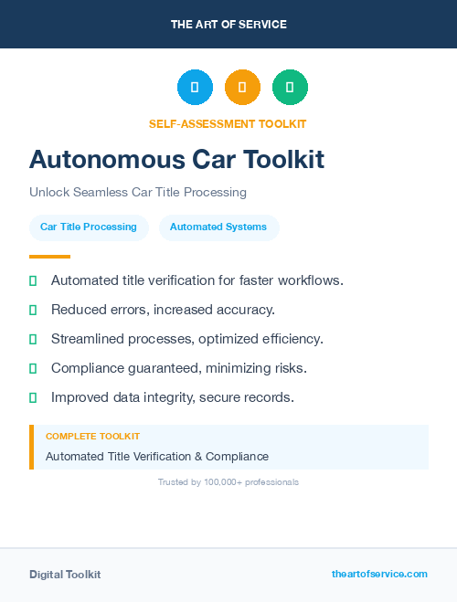 Autonomous Car Toolkit