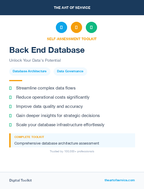 Back End Database