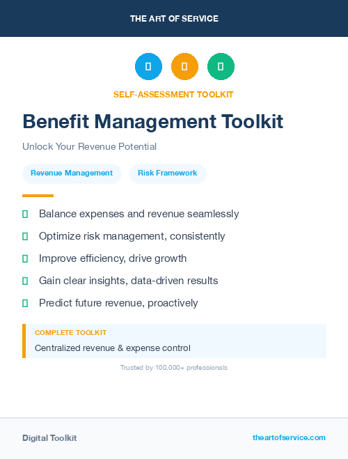 Benefit Management Toolkit