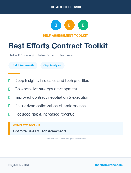 Best Efforts Contract Toolkit