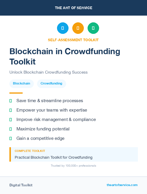 Blockchain in Crowdfunding Toolkit