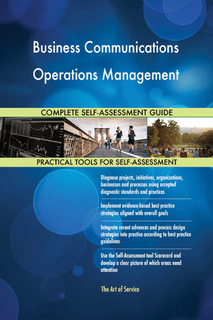 Business Communications Operations Management Toolkit