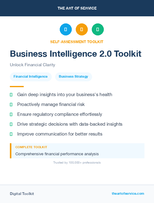 Business Intelligence 2.0 Toolkit