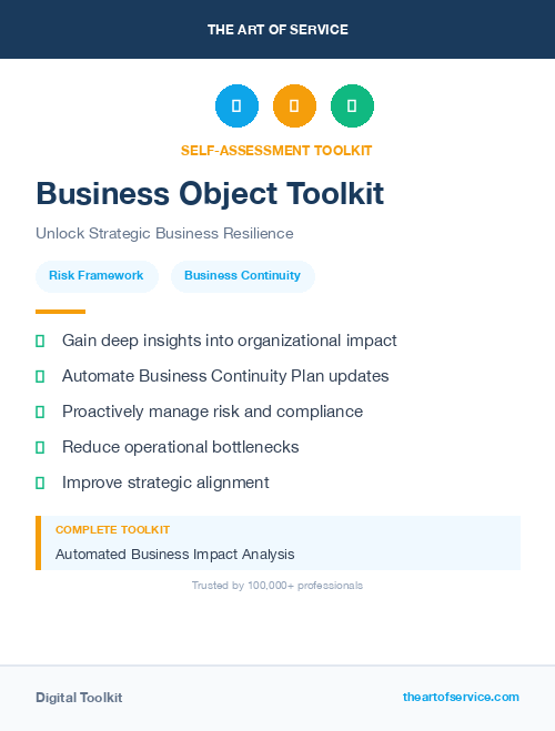 Business Object Toolkit