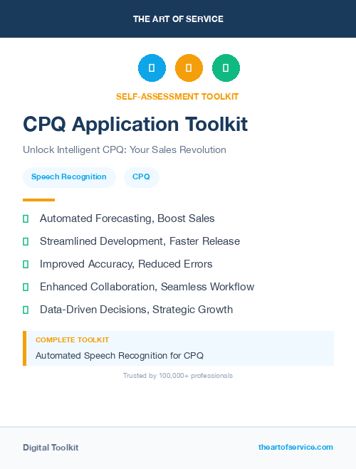 CPQ Application Toolkit