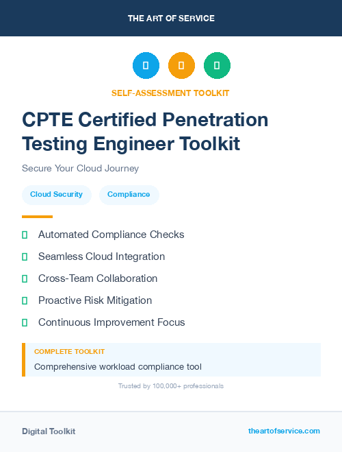 CPTE Certified Penetration Testing Engineer Toolkit