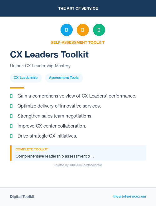 CX Leaders Toolkit