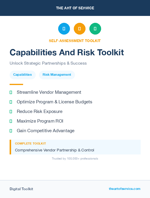 Capabilities And Risk Toolkit