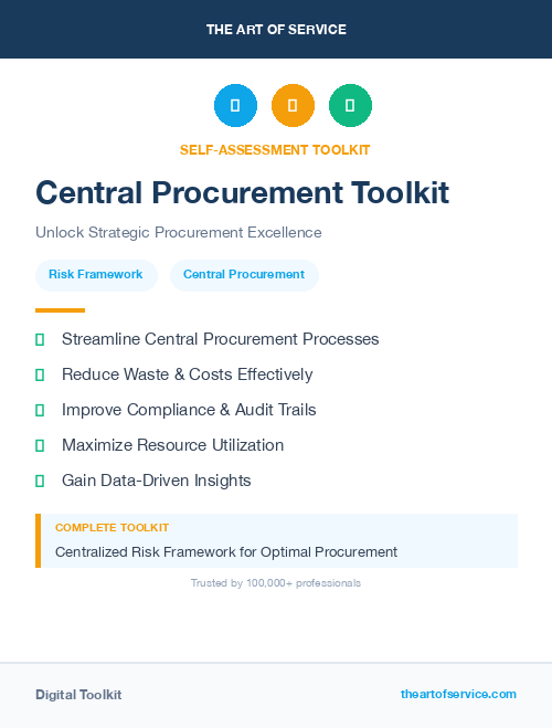 Central Procurement Toolkit