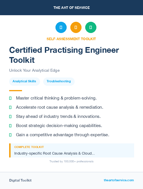 Certified Practising Engineer Toolkit