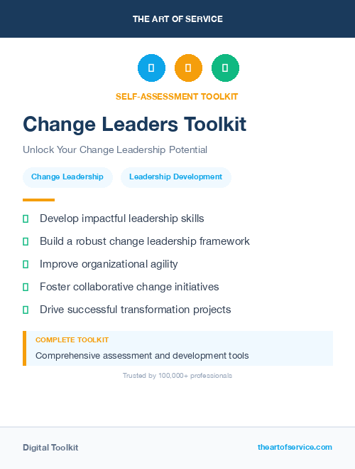 Change Leaders Toolkit