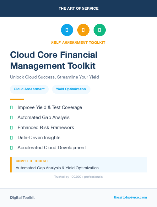 Cloud Core Financial Management Toolkit