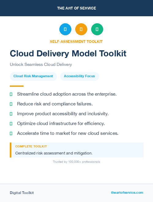 Cloud Delivery Model Toolkit