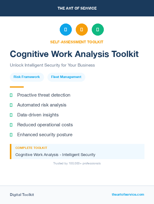 Cognitive Work Analysis Toolkit