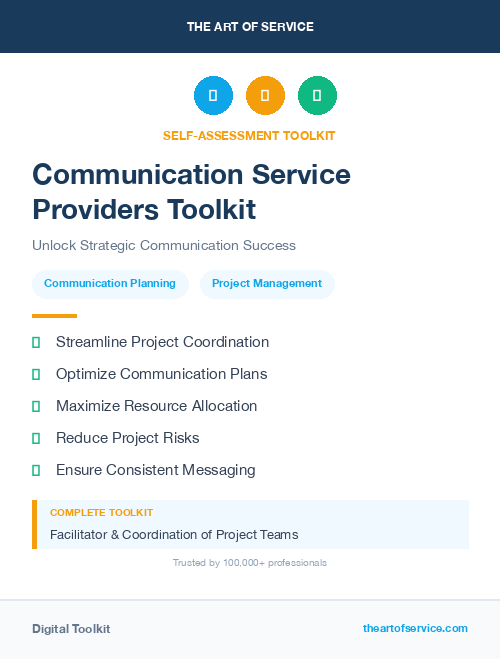Communication Service Providers Toolkit