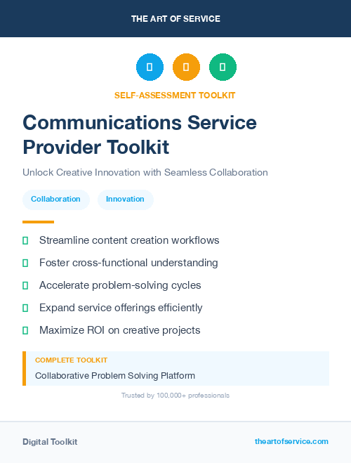 Communications Service Provider Toolkit