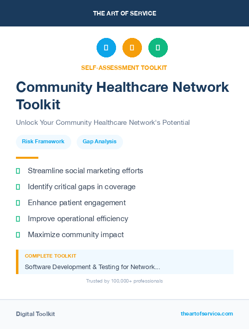 Community Healthcare Network Toolkit