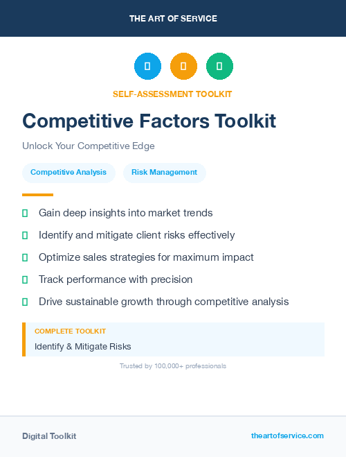 Competitive Factors Toolkit