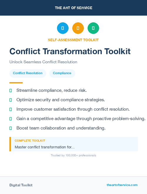 Conflict Transformation Toolkit
