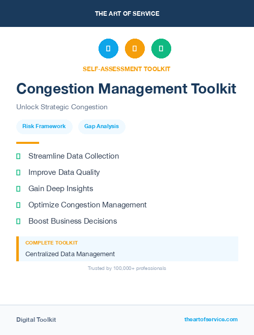 Congestion Management Toolkit