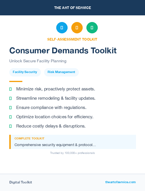 Consumer Demands Toolkit