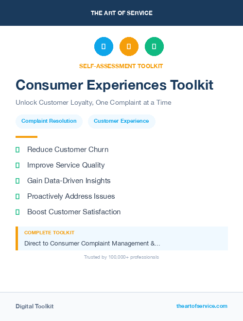 Consumer Experiences Toolkit