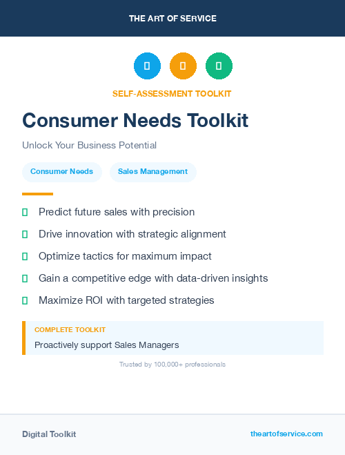 Consumer Needs Toolkit